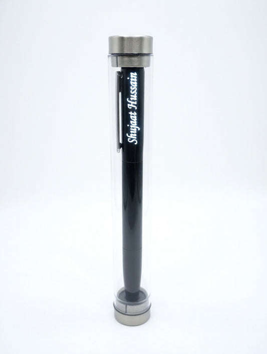 Custom Premium Quality Metal Black LED Pen