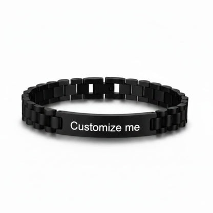 Customize Hand Bracelets in Gold, Silver & Black