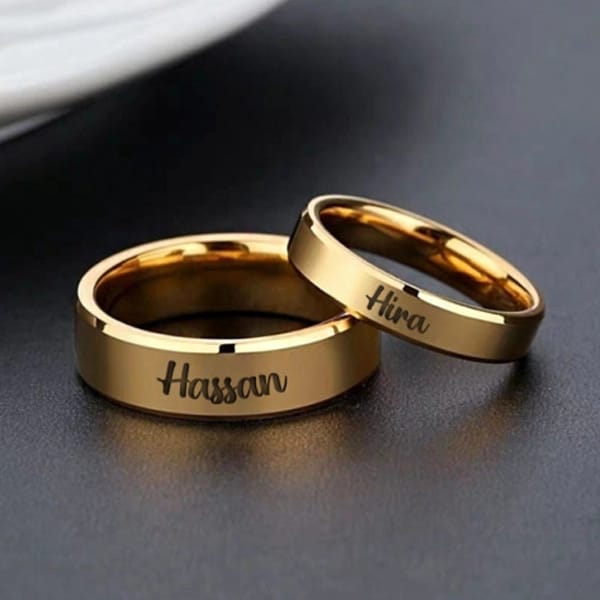 Couple Deal Golden Heart Broken — Matching Personalized Jewellery Set