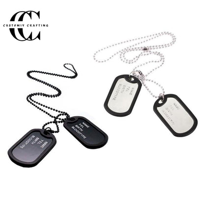 Custom Name Lockets in Black & Silver