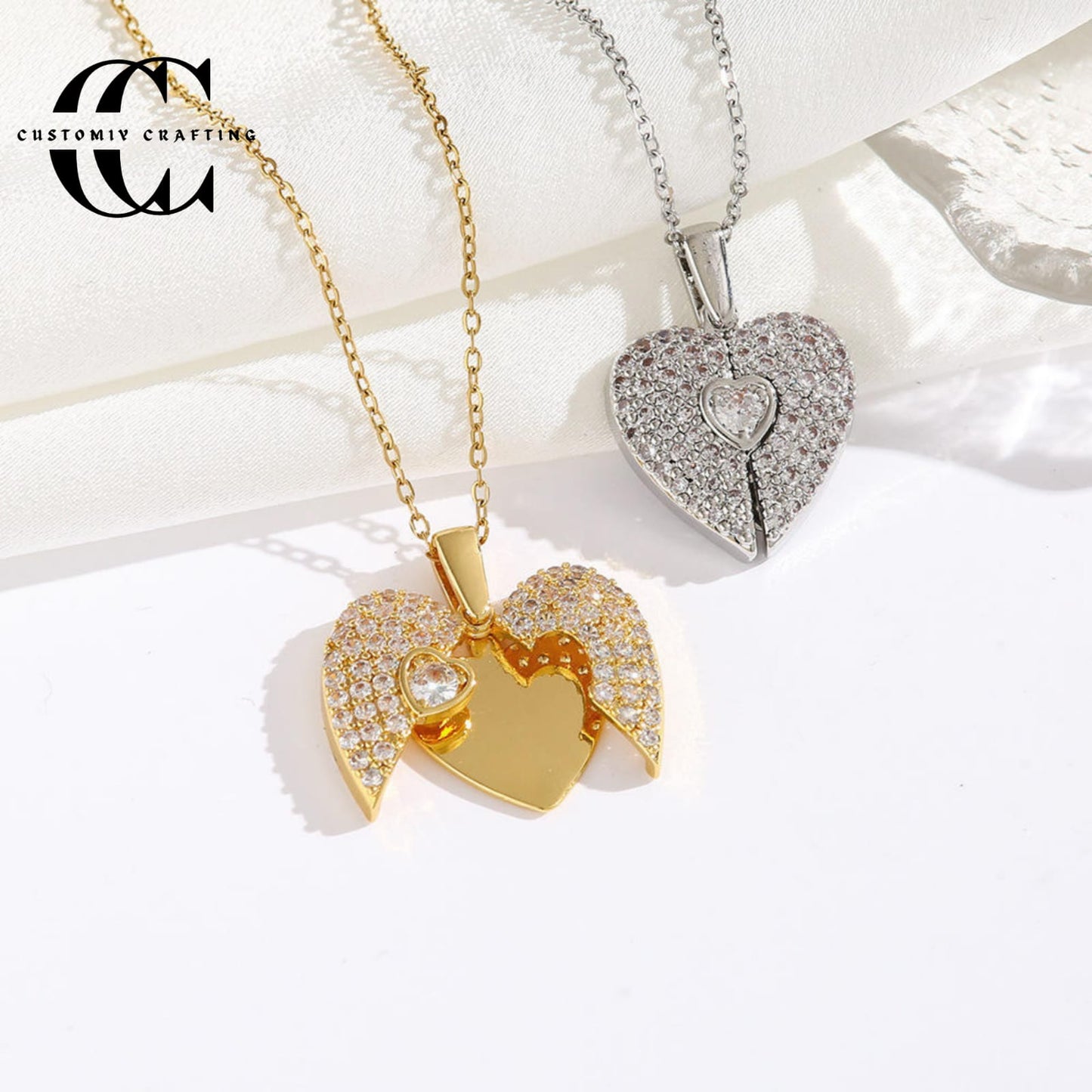 Custom Engraved Heart Necklace