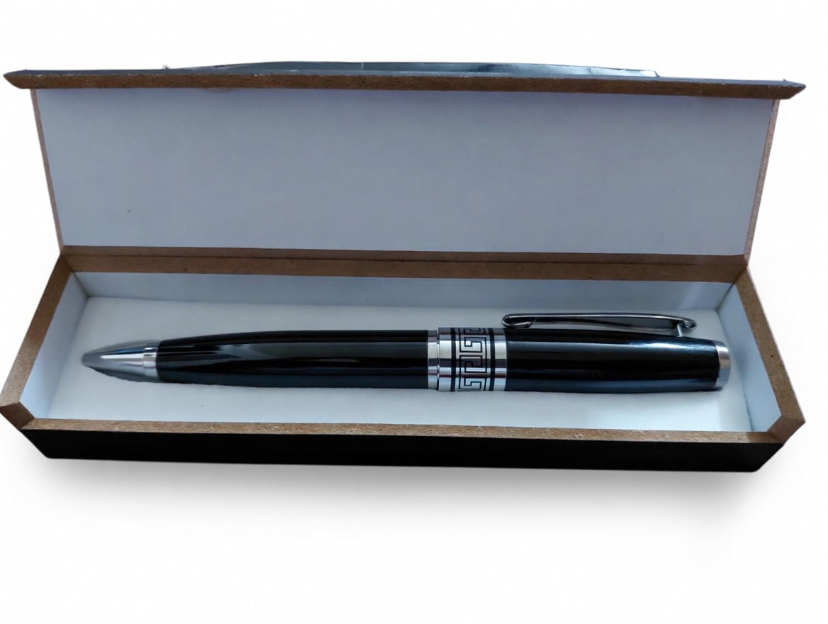 Premium Custom  Pen – Black, Golden & Silver Black Combination