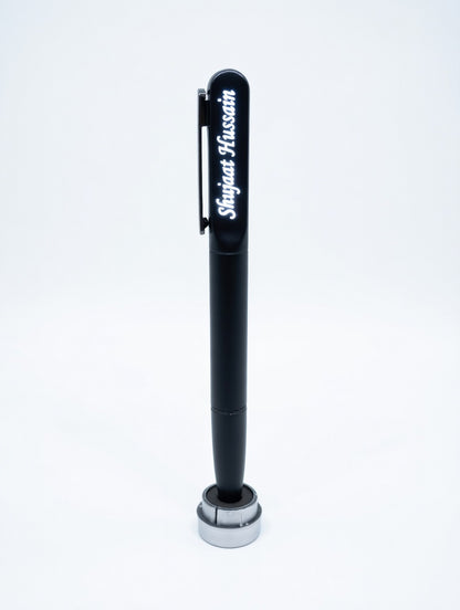 Custom Premium Quality Metal Black LED Pen