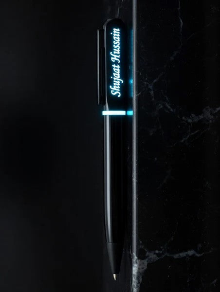Custom Premium Quality Metal Black LED Pen
