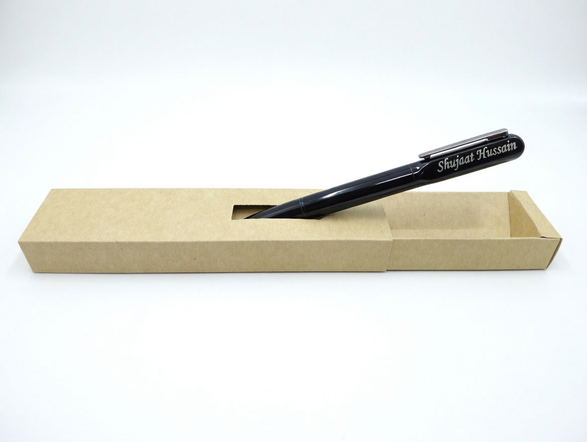 Custom Premium Quality Metal Black LED Pen