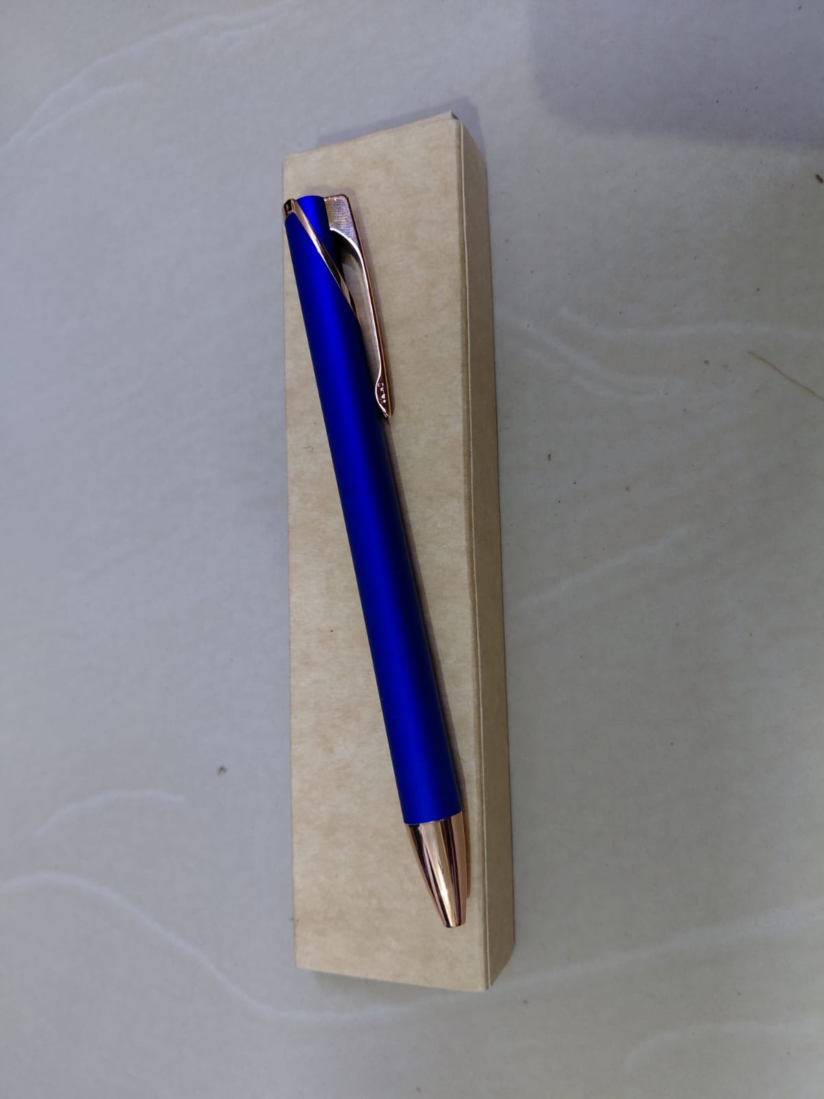 Custom Blue Pen – Your Name Engraved – Premium Paper Box Sleek. Professional. Personal