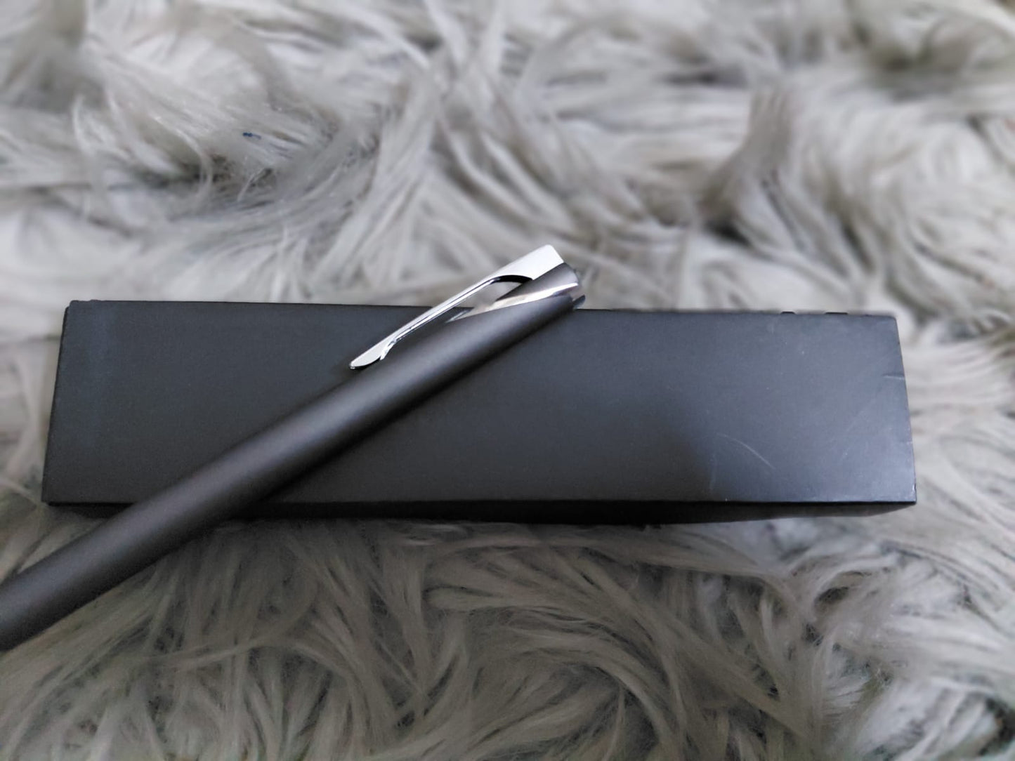 Custom Grey Pen – Your Name Engraved – Premium Paper Box Modern. Minimalist. Personal.