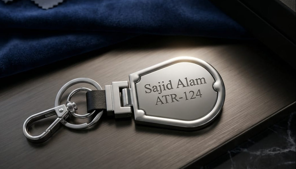 Custom Car Name Keychain – Black Keychain + Black Box – Your Name &amp; Car Code Engraved Keep your car's identity close to your keys.