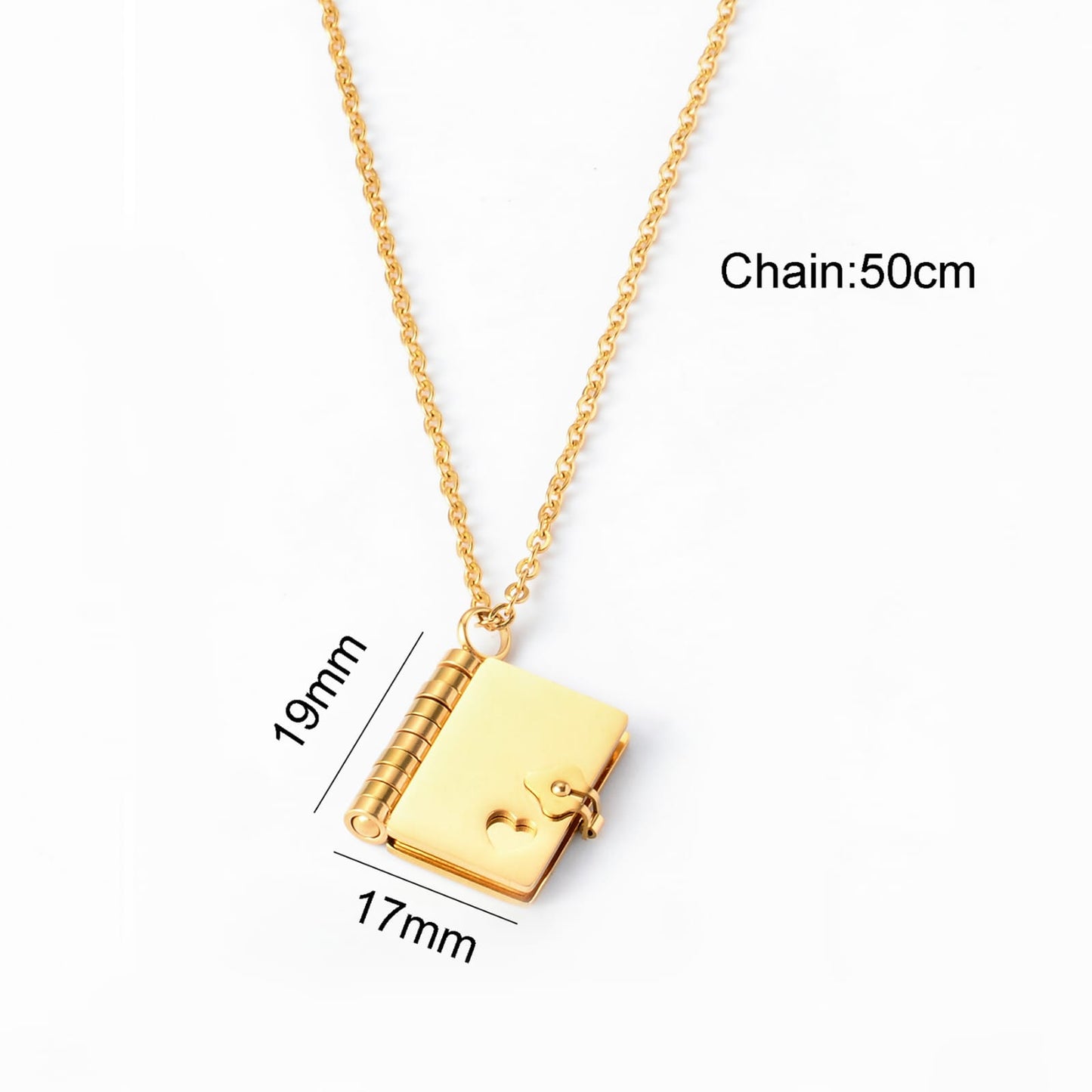 Custom Golden Book Locket – Name or Message Engraved A tiny book that holds a lifetime of love.