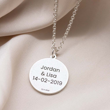 Custom Round Silver Locket – Name or Message Engraved Timeless love. Timeless silver.