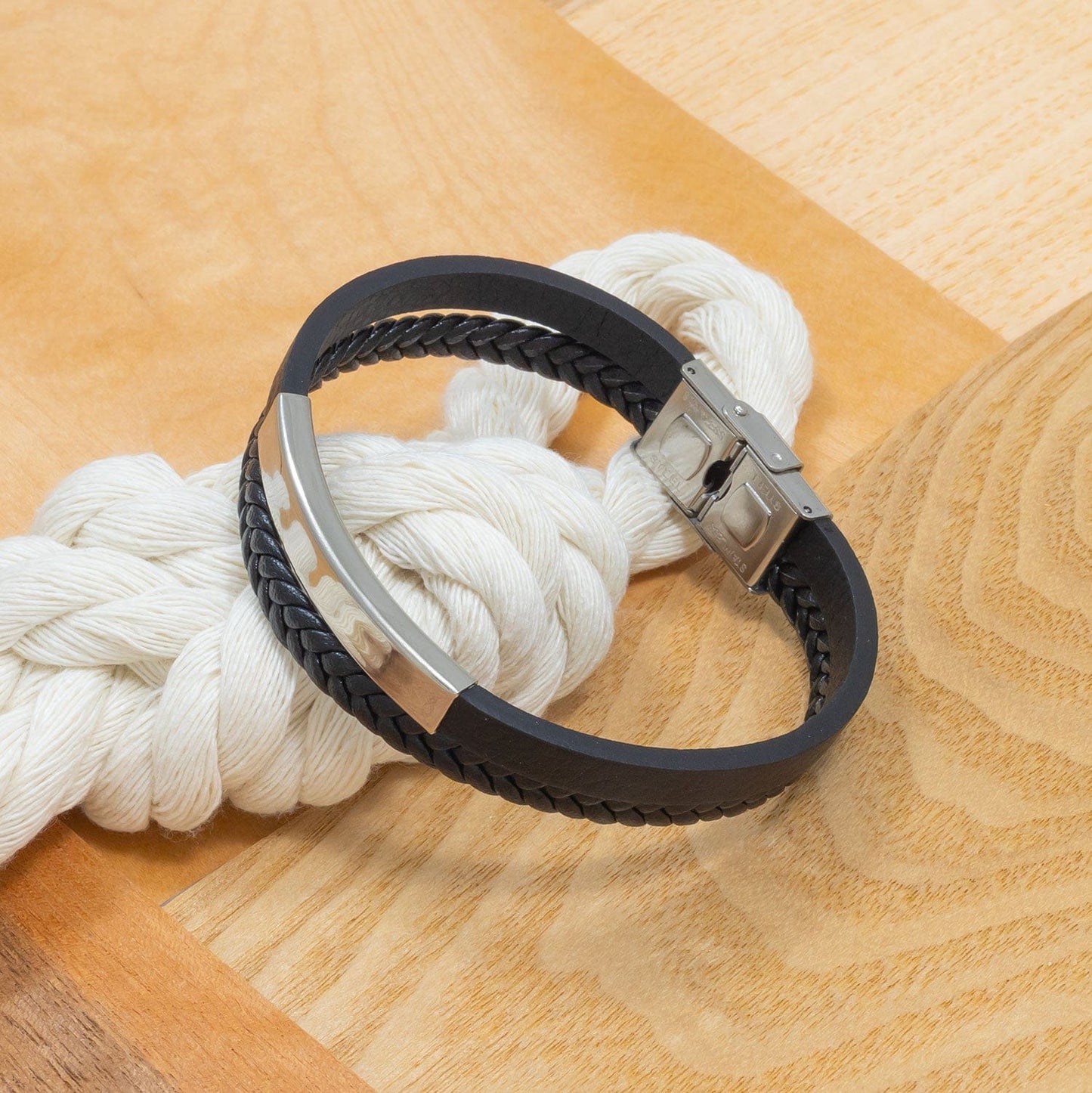 Custom Hand Bracelet – Silver | Golden | Black – Name Engraved Choose your shade. Add your name. Wear your identity.