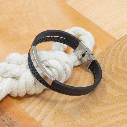Custom Hand Bracelet – Silver | Golden | Black – Name Engraved Choose your shade. Add your name. Wear your identity.