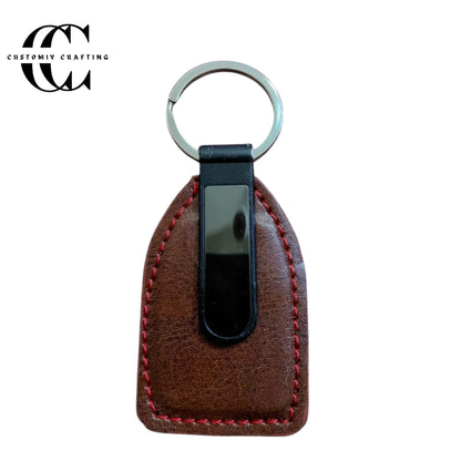 Custom Name Leather Keychains