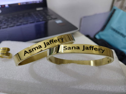 Custom Engraved Name Bracelet – Premium Stainless Steel