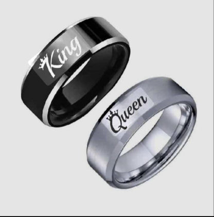 Custom Name Hand Rings in Gold, Silver & Black