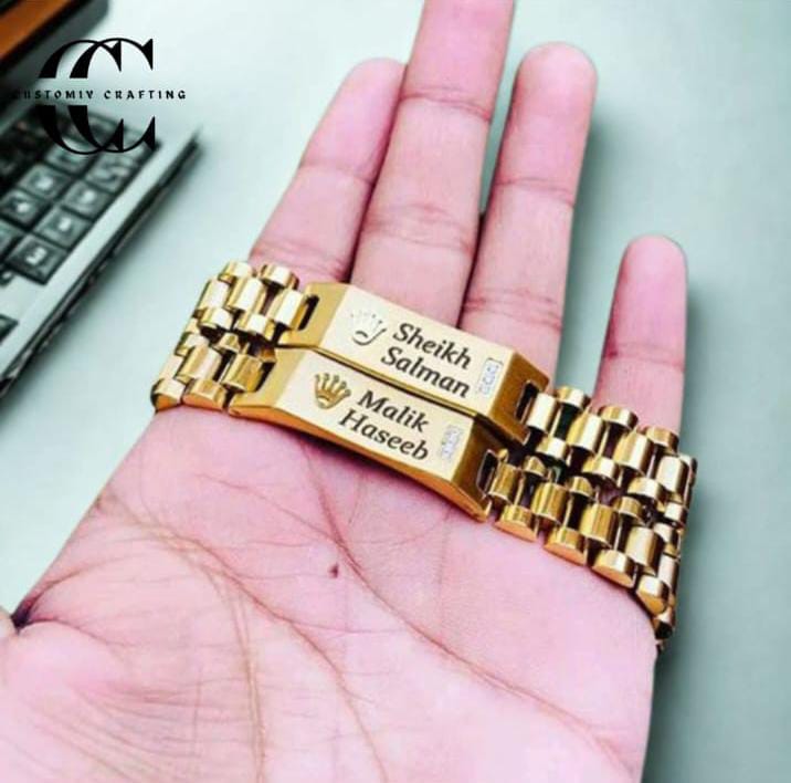 Engraved Name Bracelets (Rolex)