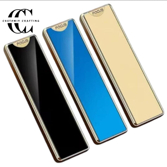 Sliding Electronic Lighter Name Engraved | Slim Fashionable