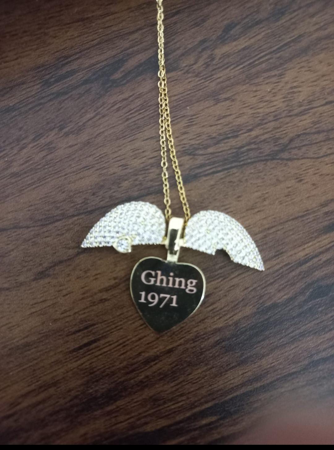 Custom Engraved Heart Necklace