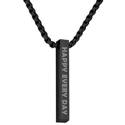 Custom Vertical Bar Necklace