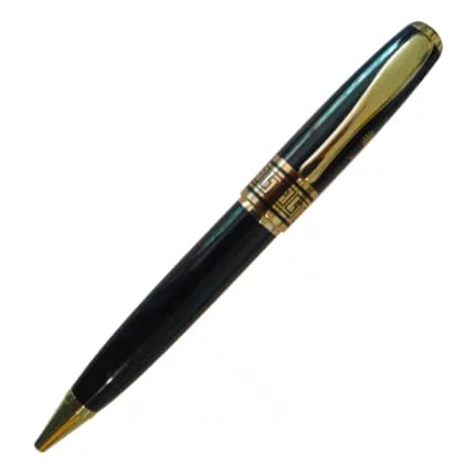 Premium Custom  Pen – Black, Golden & Silver Black Combination