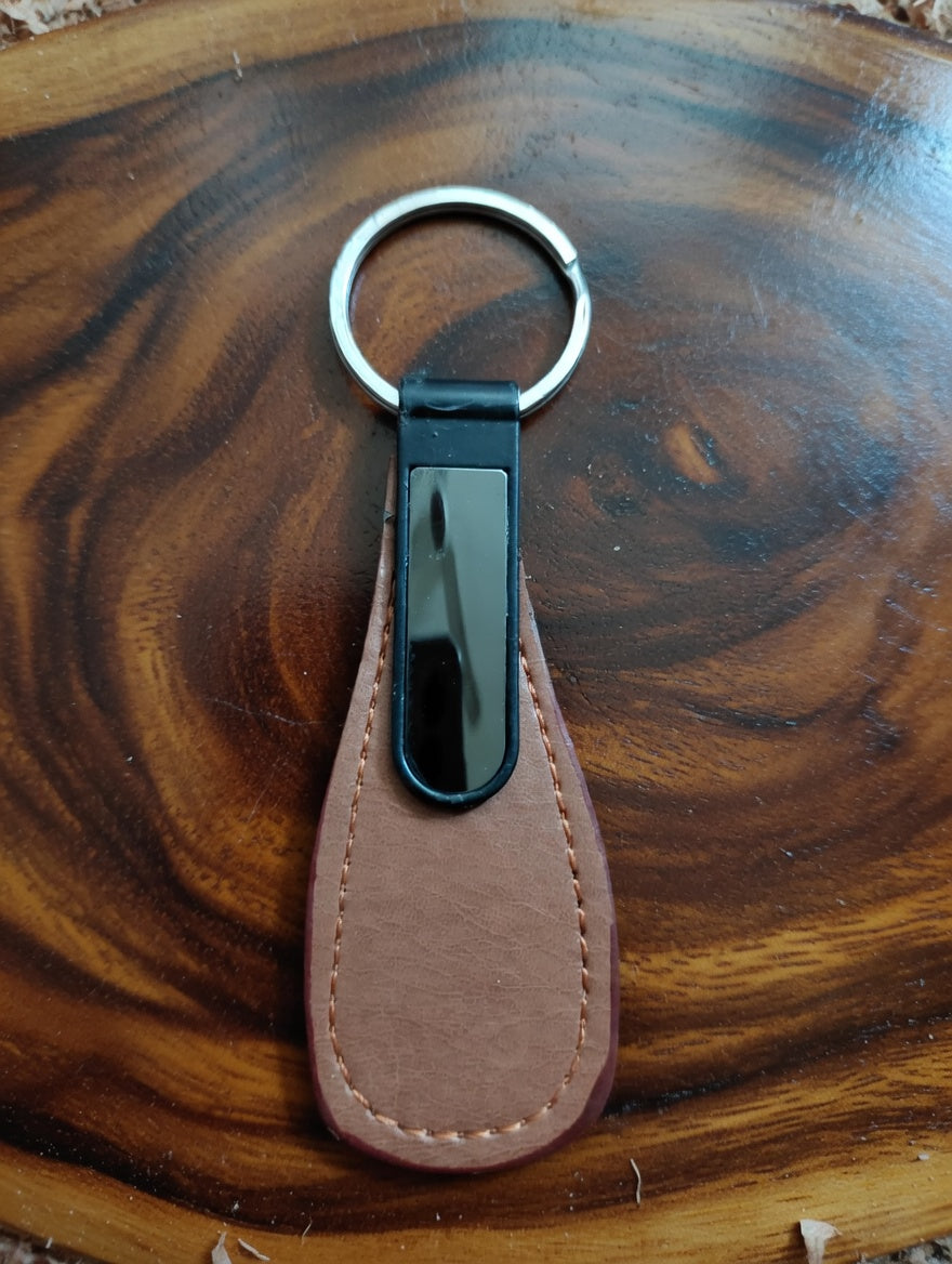 Custom Name Leather Keychains