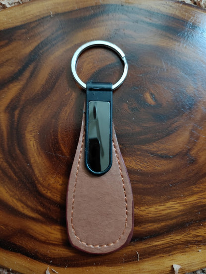 Custom Name Leather Keychains