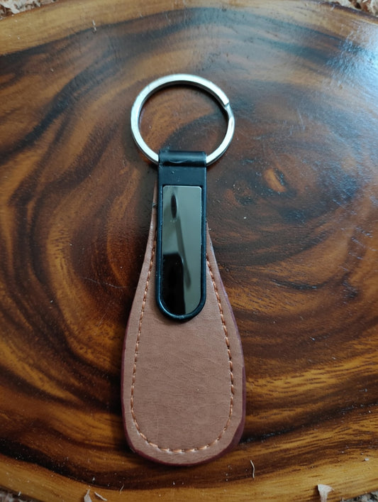 Custom Name Leather Keychains