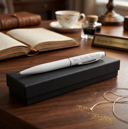 Custom White Pen + Premium Black Card Box