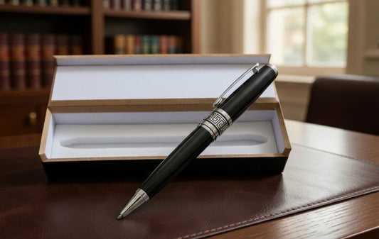 Premium Custom  Pen – Black, Golden & Silver Black Combination