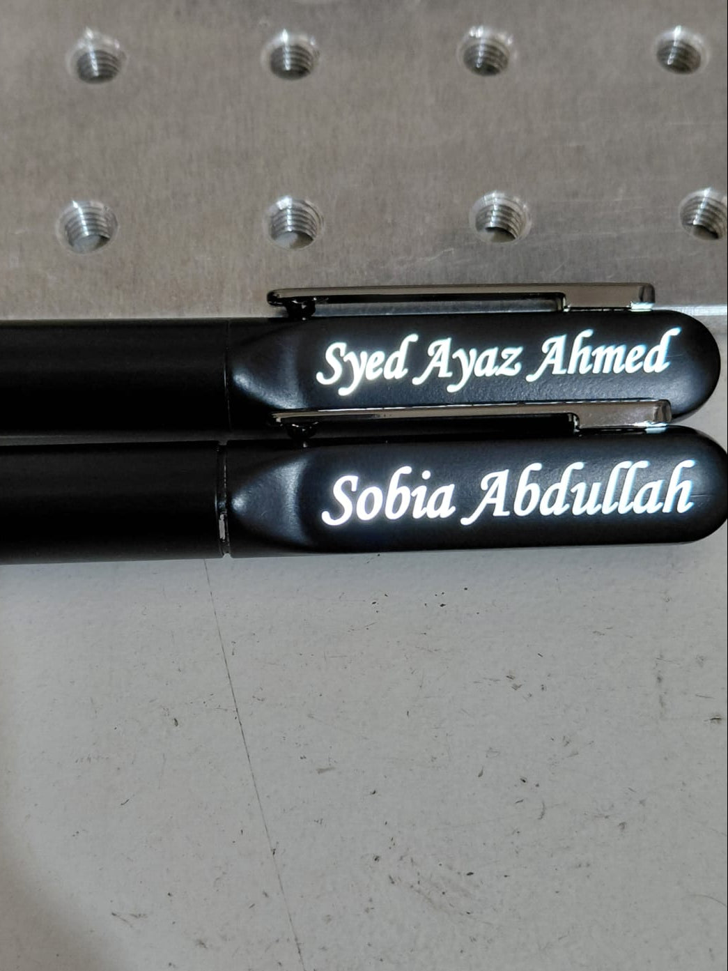 Custom Premium Quality Metal Black LED Pen