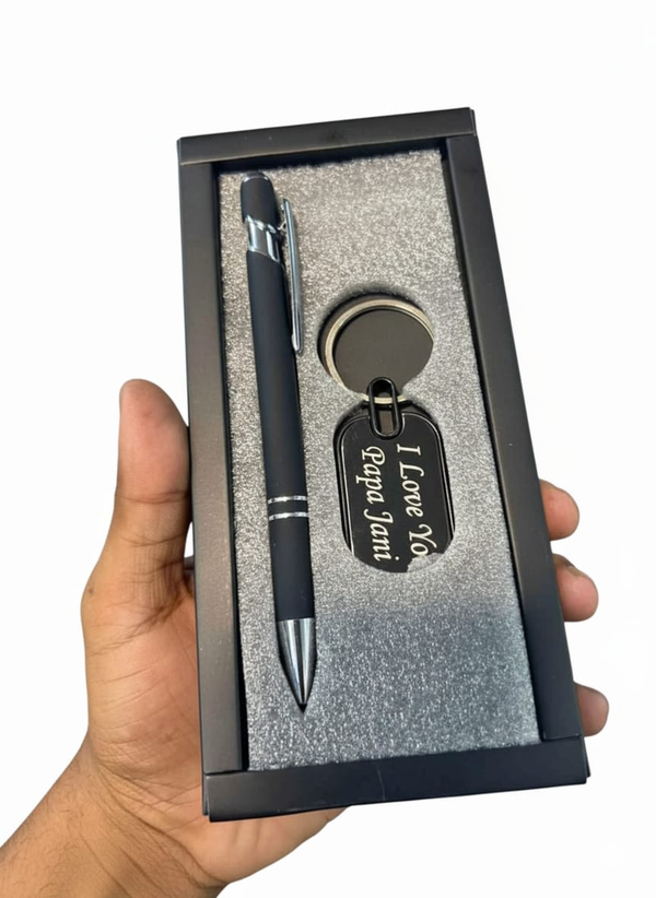 Custom Pen & Keychain Gift Box
